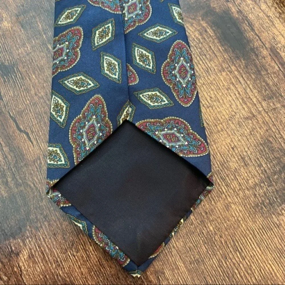 Oscar de la Renta vintage men's 100% silk necktie